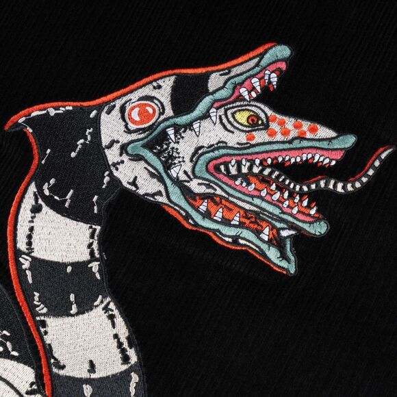 Beetlejuice X Welcome Skateboards Sandworm Embroidered Corduroy Coaches Jacket L - Picture 5 of 12